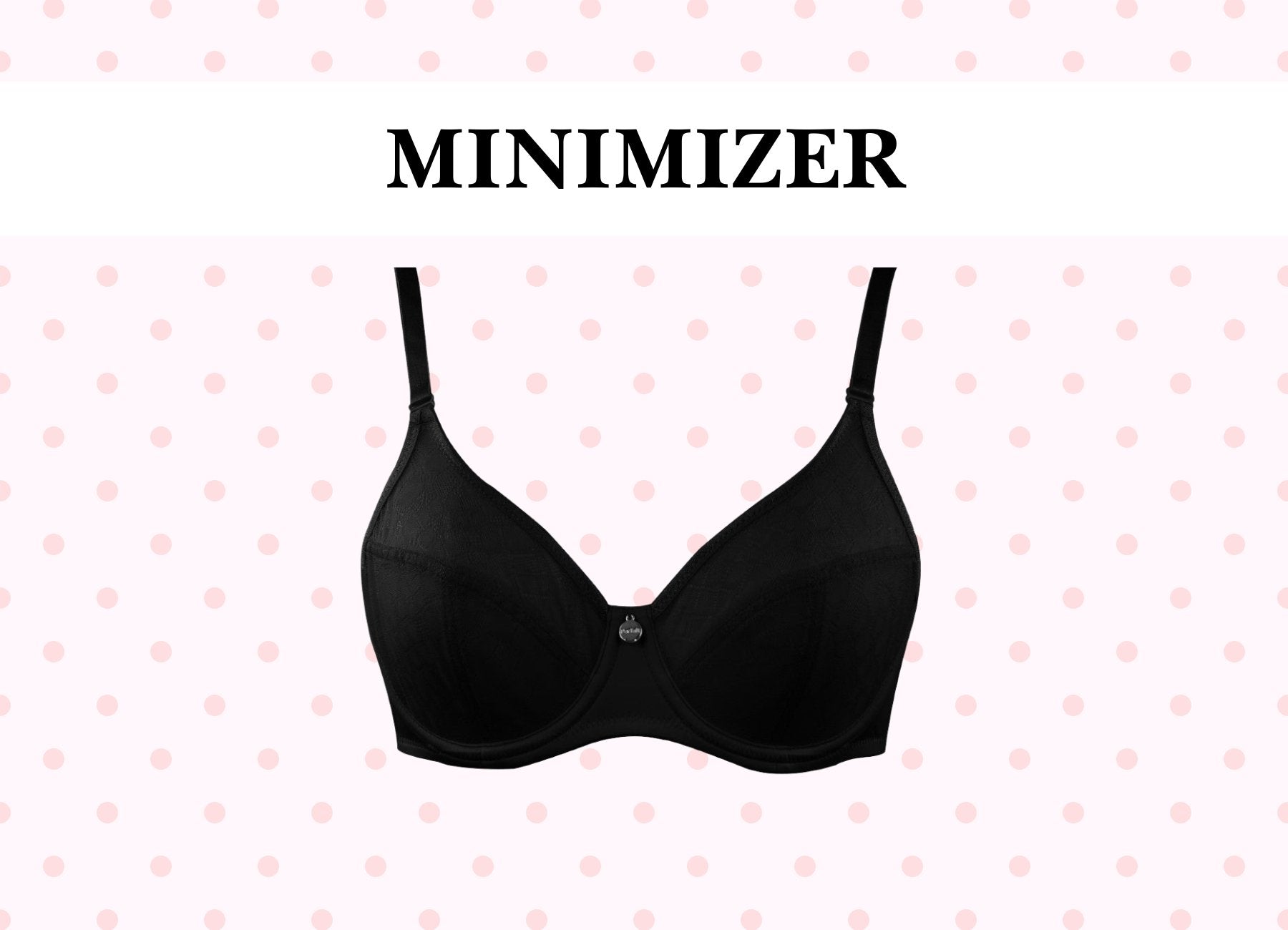 Buy LARGE CUP Wireless FLORAL Bra With Wide Straps, Cotton Lined Soft Cup  Black European Minimizer Bra, Plus Size Stretch Lace Bra, Gift for Her  Online in India 