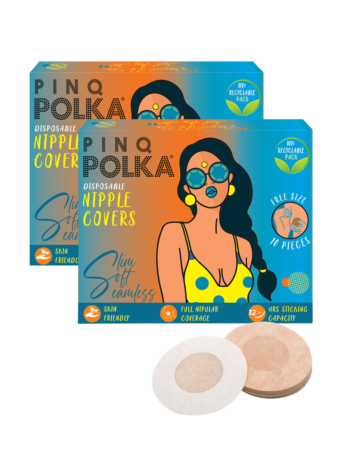 PARFAIT X PINQ POLKA- Disposable Nipple Covers