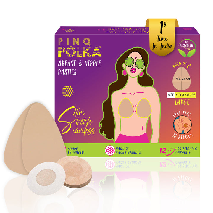 PARFAIT X PINQ POLKA-Breast & Nipple Pasties