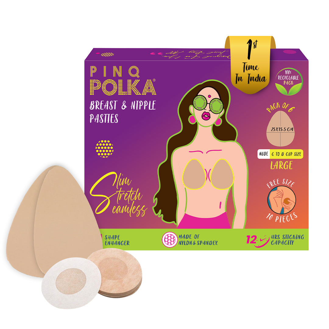 PARFAIT X PINQ POLKA-Breast & Nipple Pasties