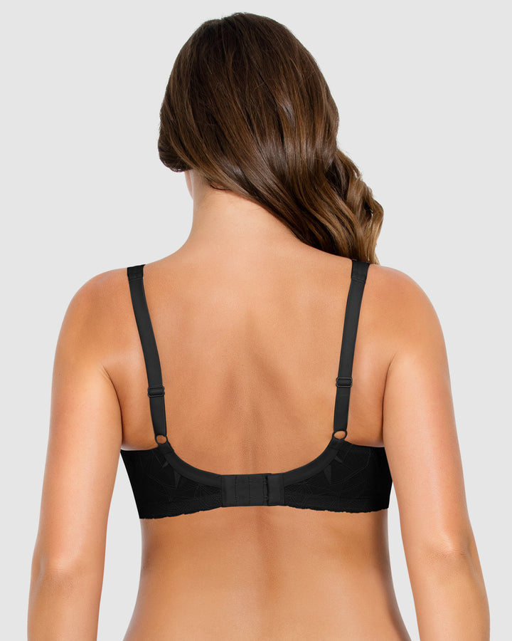 Leila Seamless Underwire Nursing Bra-Black-NB502