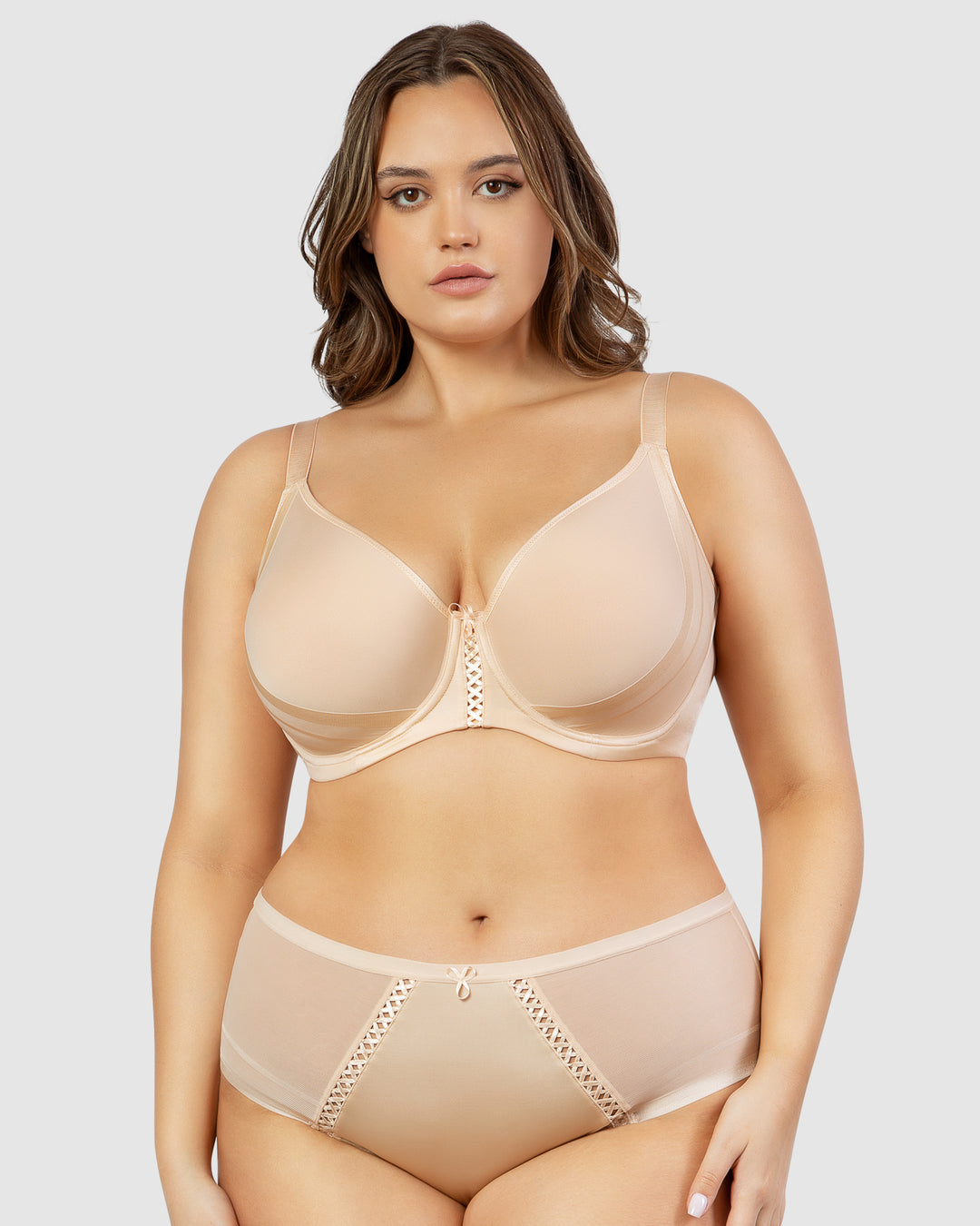 Shea Smooth & Seamless Spacer T-Shirt Bra-Bare-P6061