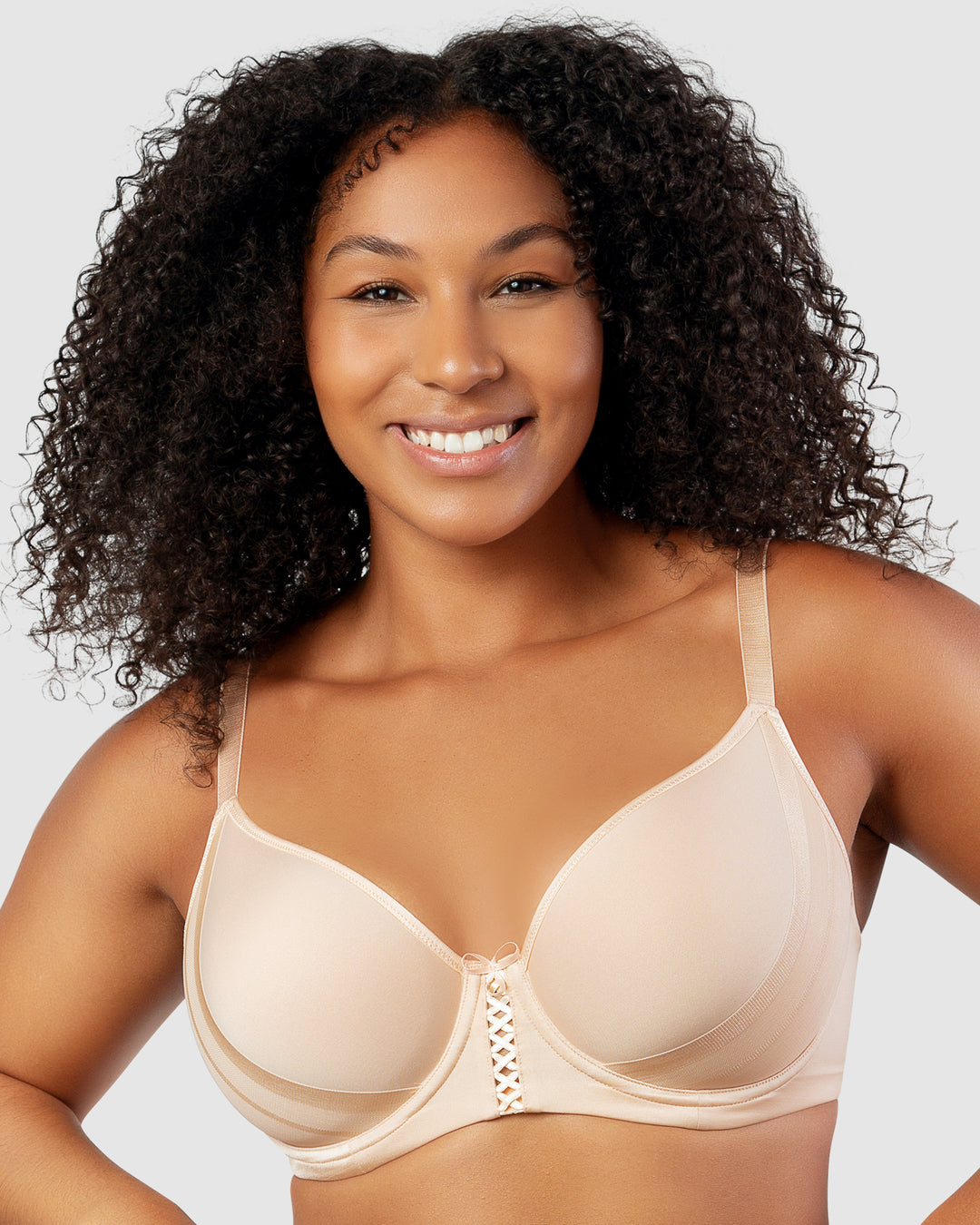 Shea Smooth & Seamless Spacer T-Shirt Bra-Bare-P6061