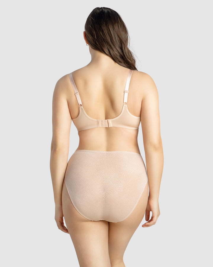 Pearl Underwire Seamless Minimiser Bra-Cameo Rose-P60921