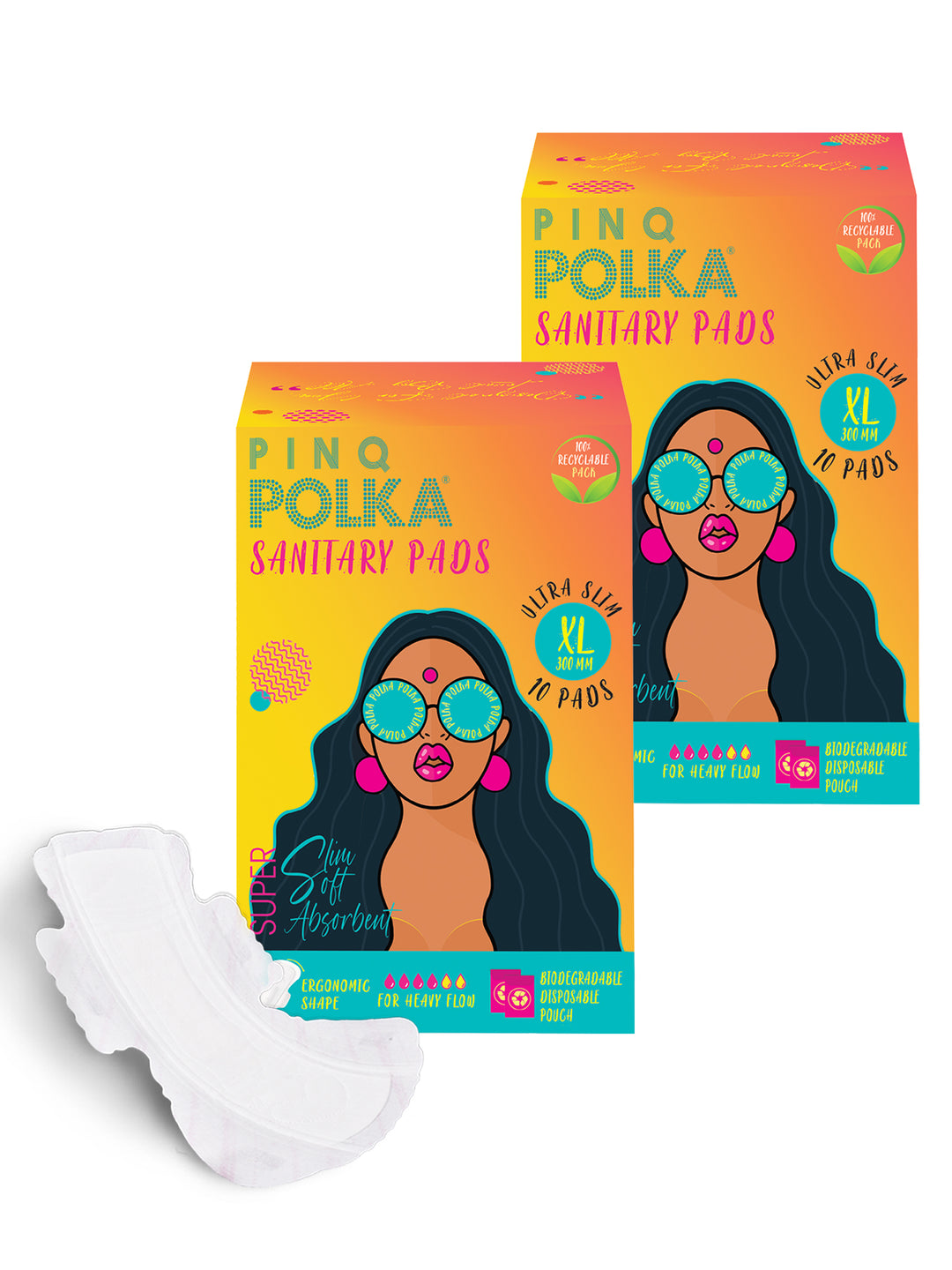 PARFAIT X PINQ POLKA-Sanitary Pad XL (20 Pcs)