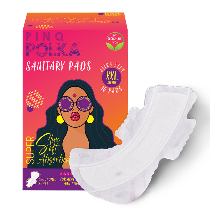 PINQ POLKA Sanitary Pad XL+XXL(20 Pcs)