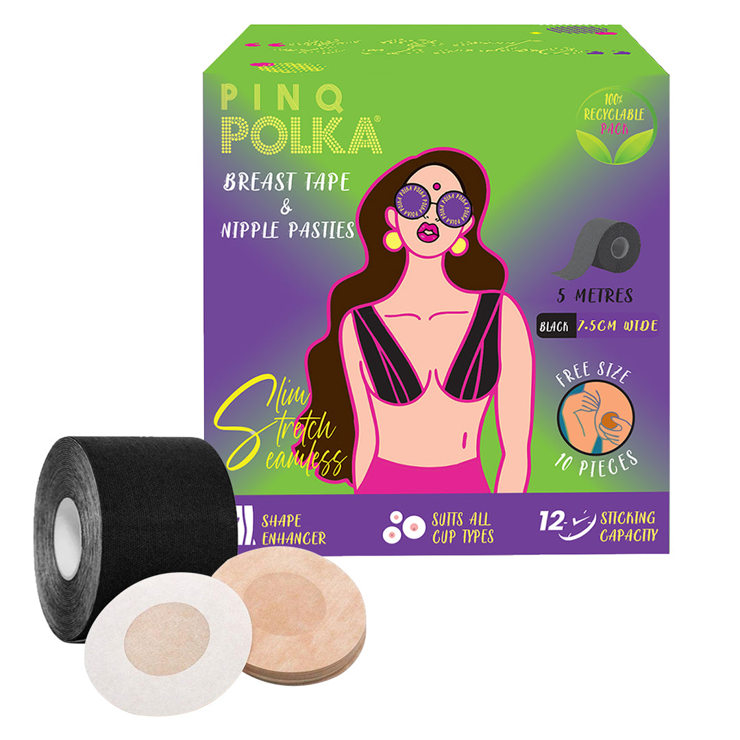 PARFAIT X PINQ POLKA-Breast Lift Tape & Nipple Pasties