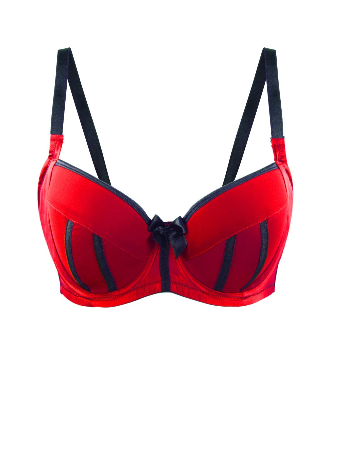 Bras For Ladies, Charlotte Padded Bra - Red&Black - 6901 – Parfait